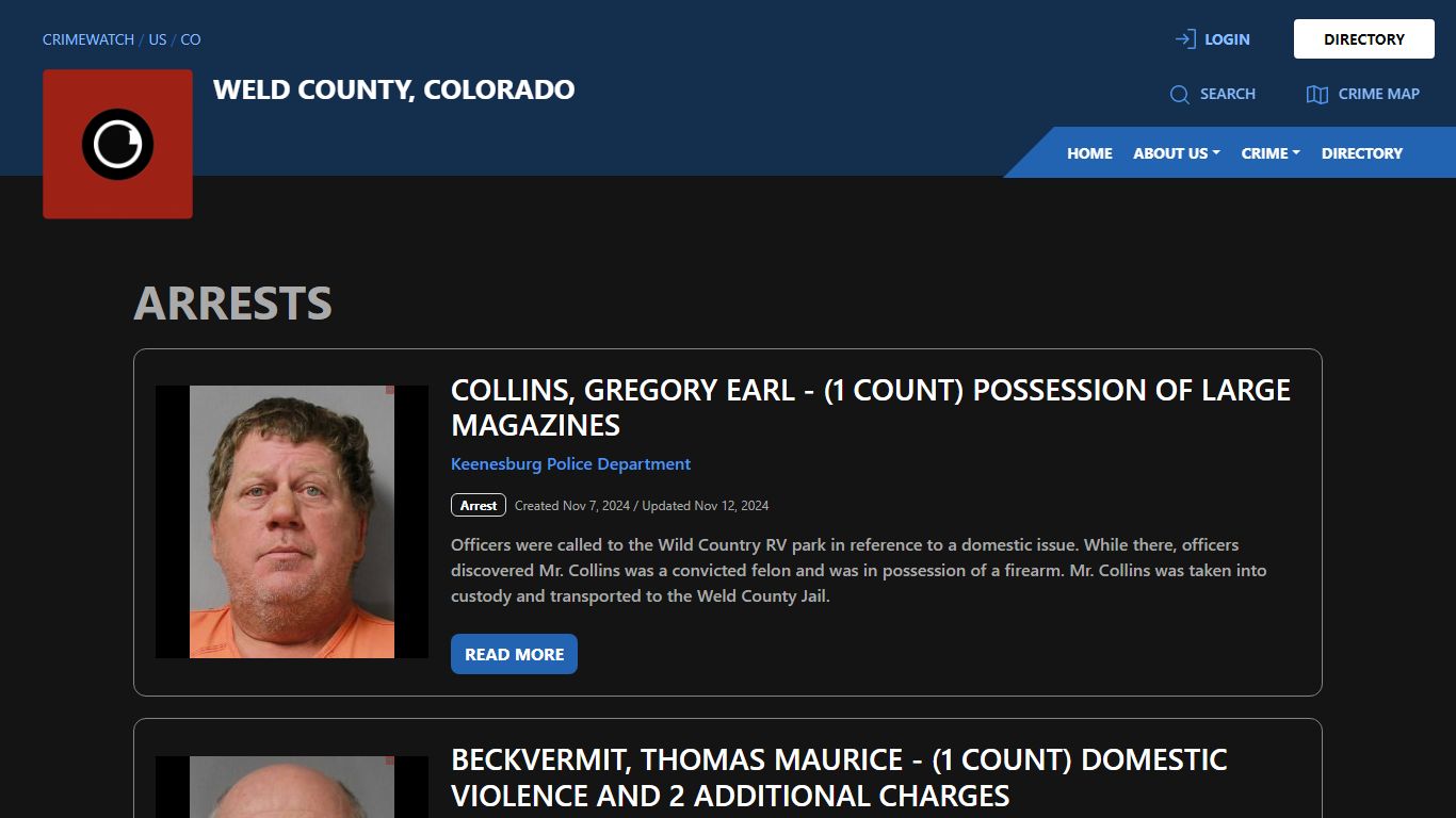 Arrests for Weld County, Colorado | CRIMEWATCH