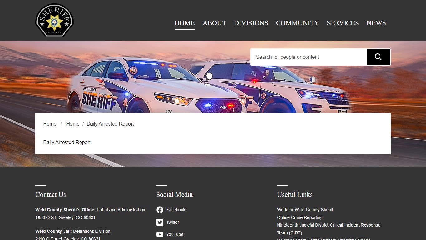Daily Arrested Report Weld Sheriff